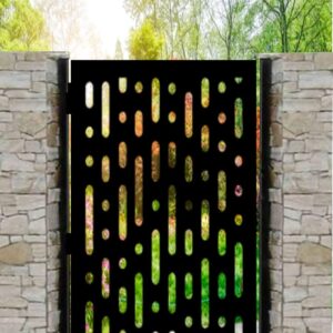 Interwoven Basketweave Laser-Cut Gate