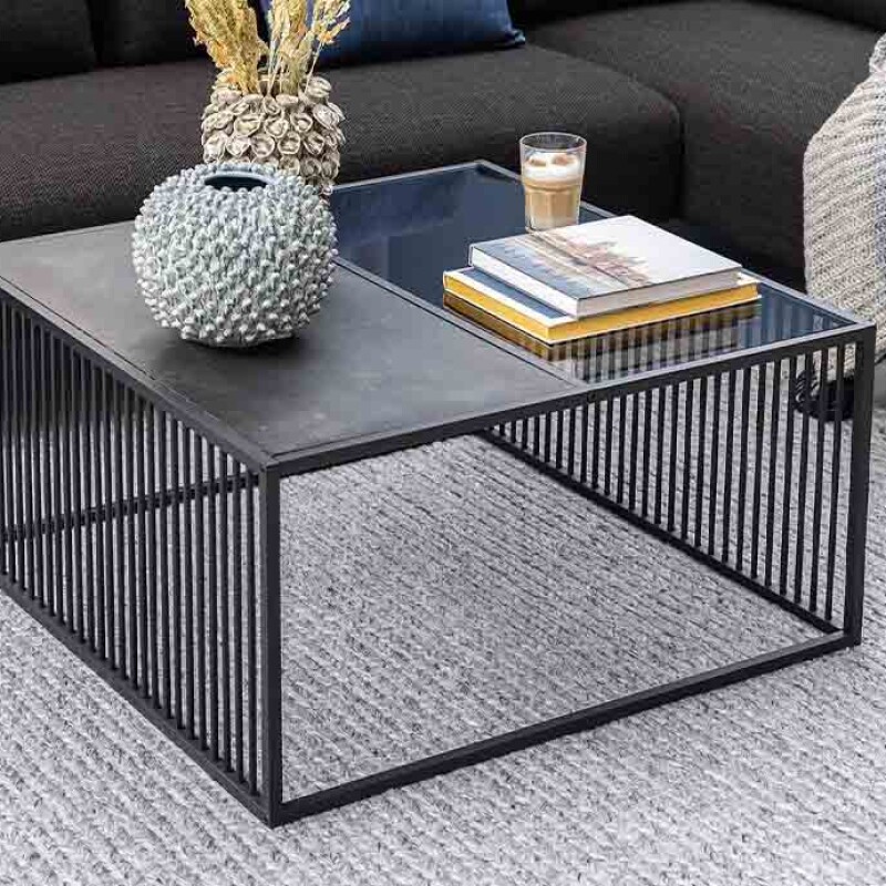 Wrought Iron Coffee Table With Glass Top